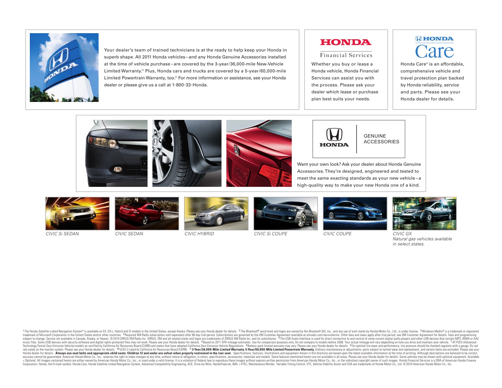 2011 Honda Civic Brochure Page 4